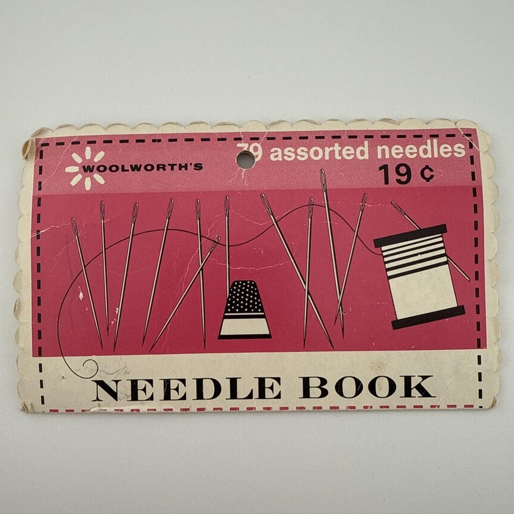 Vintage Hand Sewing‎ Needle Book Woolworth's Made in Western Germany Used
